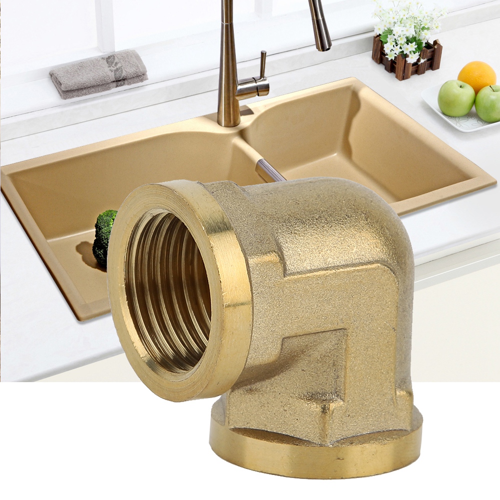 5 Stück G1/2” Messing-winkelverschraubung Mit Innengewinde Für Rohrleitungen, Adapter Und Verbindungsstücke Für Bad Und Küche (a)