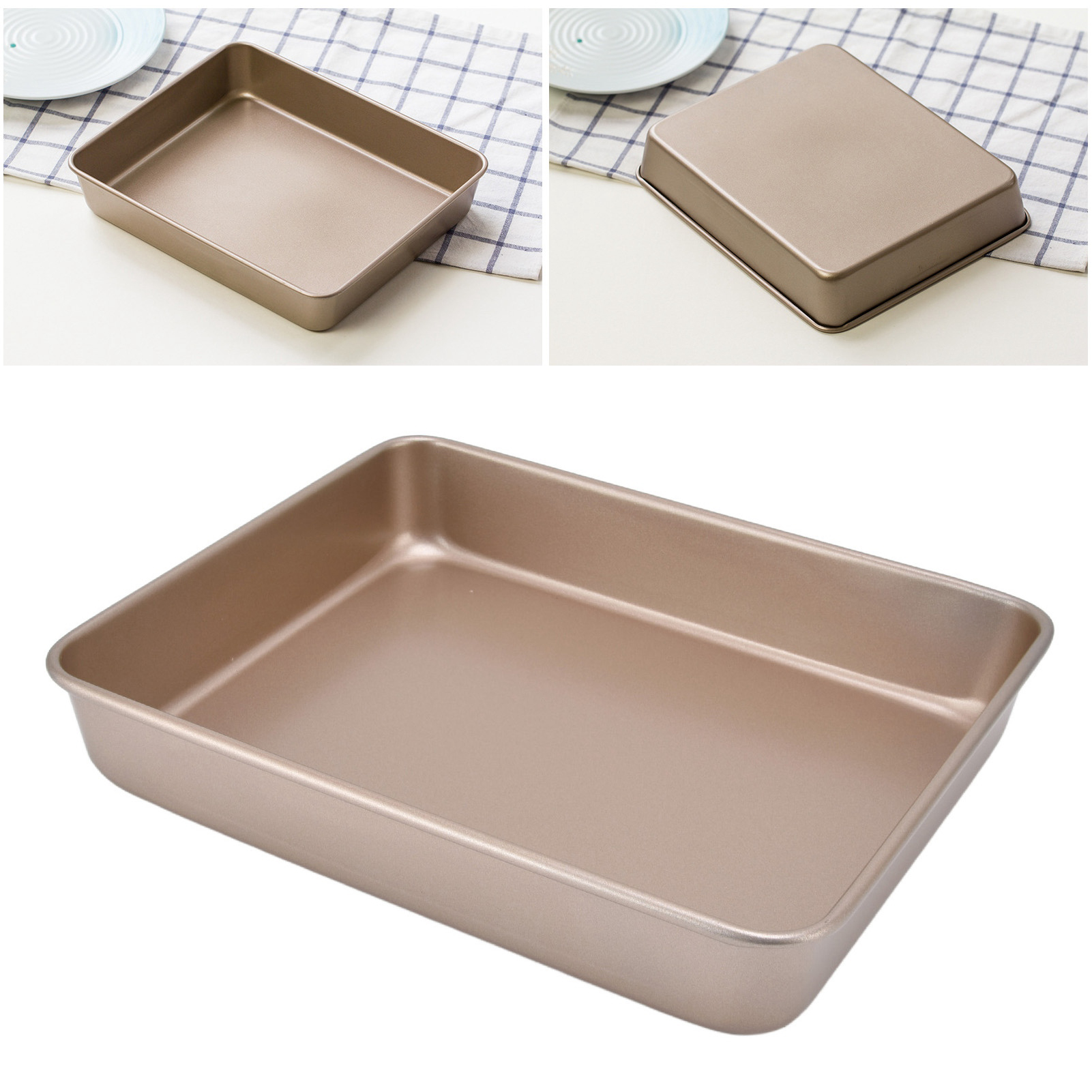 Stabile, Ofenfeste Antihaft-backform, Ideal Für Knusprige Schneeflocken, Kekse, Nougat Und Kuchen. Goldene A-7-form, 33 Cm Tief.