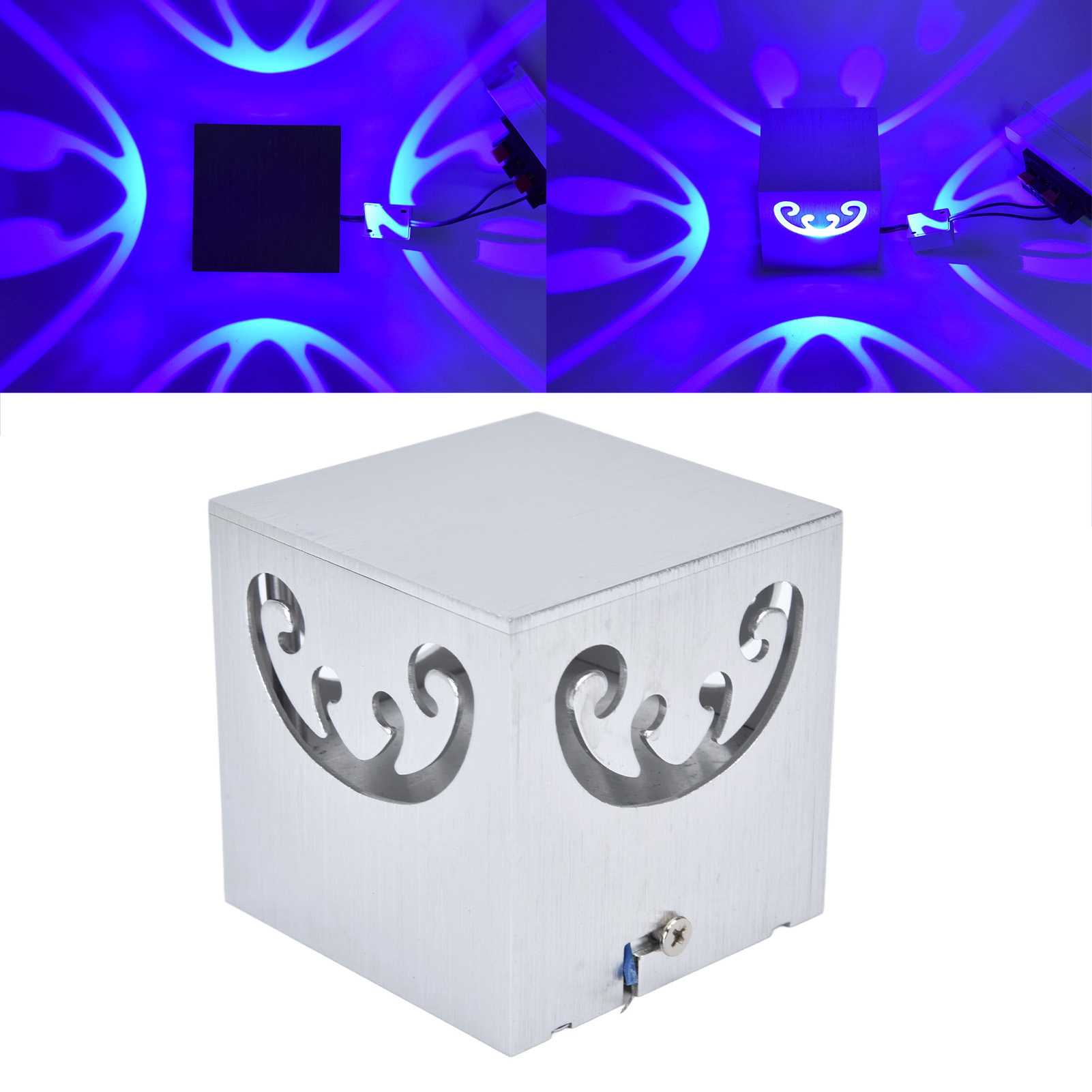 3-w-led-schmetterlings-deckenleuchte, Aluminiumrahmen, Diffuses Licht, Wandleuchte, Dekorative Deckenleuchte Für Bareingang Oder Flur, Blaues Licht