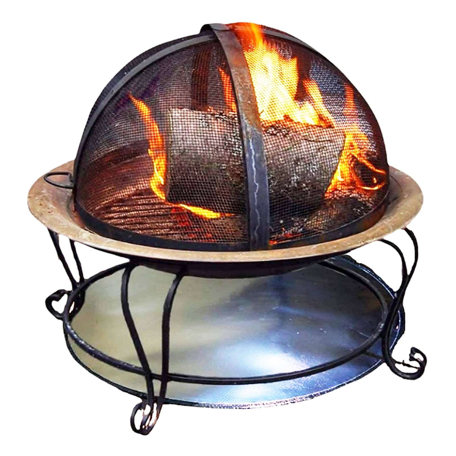 Hitzebeständige, Doppelseitige, Runde Feuermatte Für Den Außenbereich, Geeignet Für Grillabende Und Terrassen, Camping Und Outdoor-aktivitäten, 61 Cm / 24 Zoll