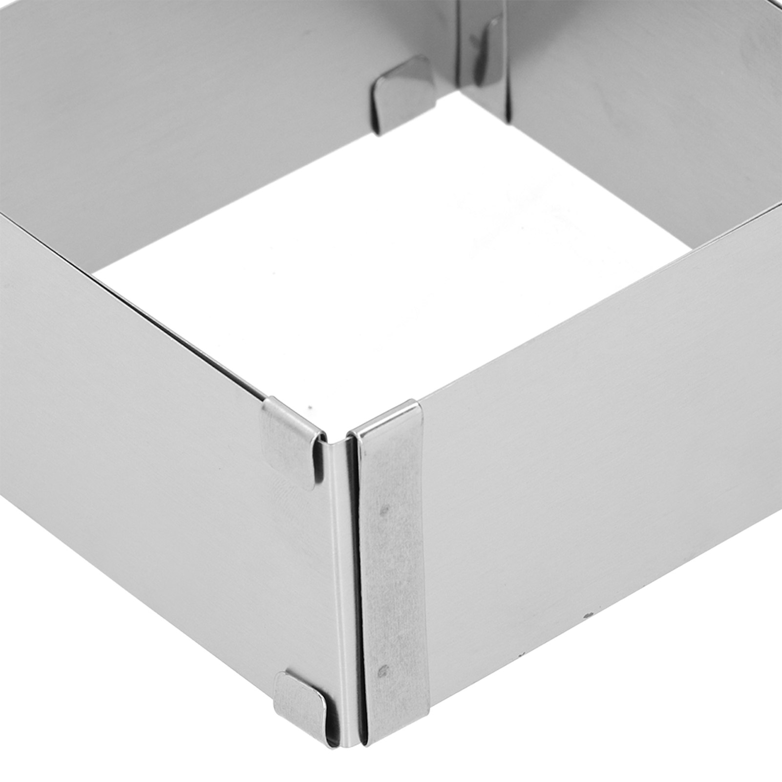 Einziehbarer Quadratischer Mousse-ring Aus Edelstahl, Keks- Und Kuchenform, Diy-küchen- Und Backzubehör, 10 Bis 18 Cm