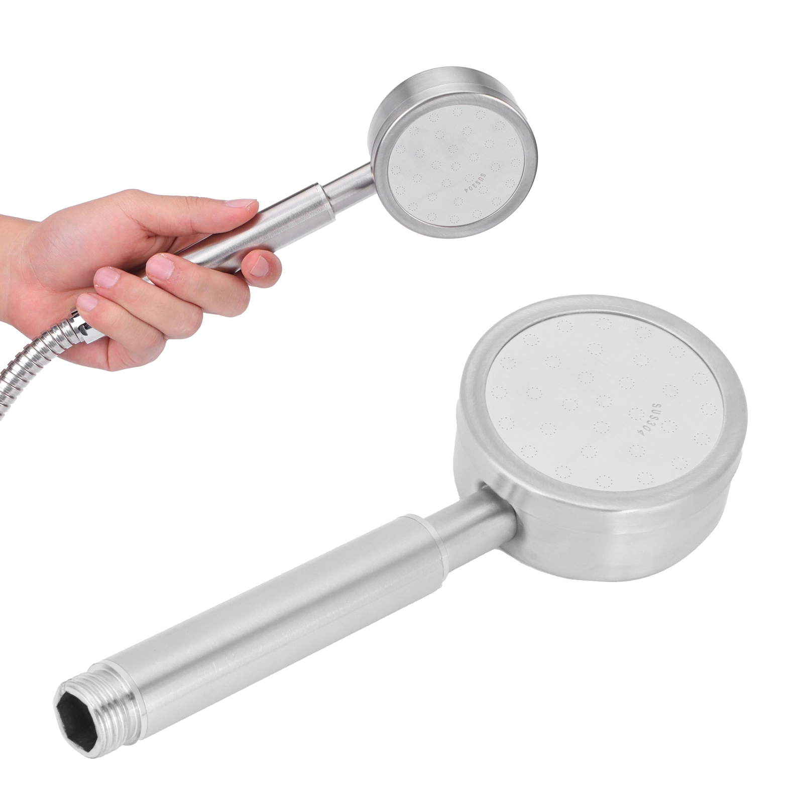 Abnehmbarer Duschkopf Aus Edelstahl G1/2 304 Mit Handbrause Für Das Badezimmer Zu Hause