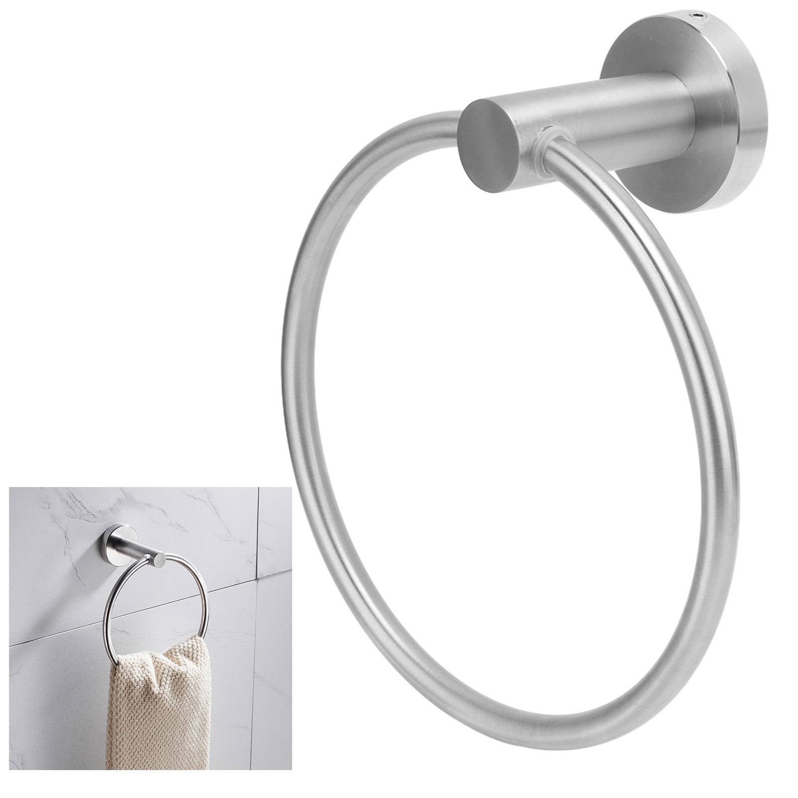 Handtuchhalter Aus Edelstahl 304, Badezimmeraccessoires, Gebürsteter Handtuchring 223130
