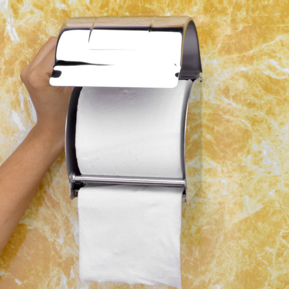 Wasserdichter Toilettenpapierhalter Aus Edelstahl, Toilettenpapieraufbewahrungsbox, Badezimmeraccessoires