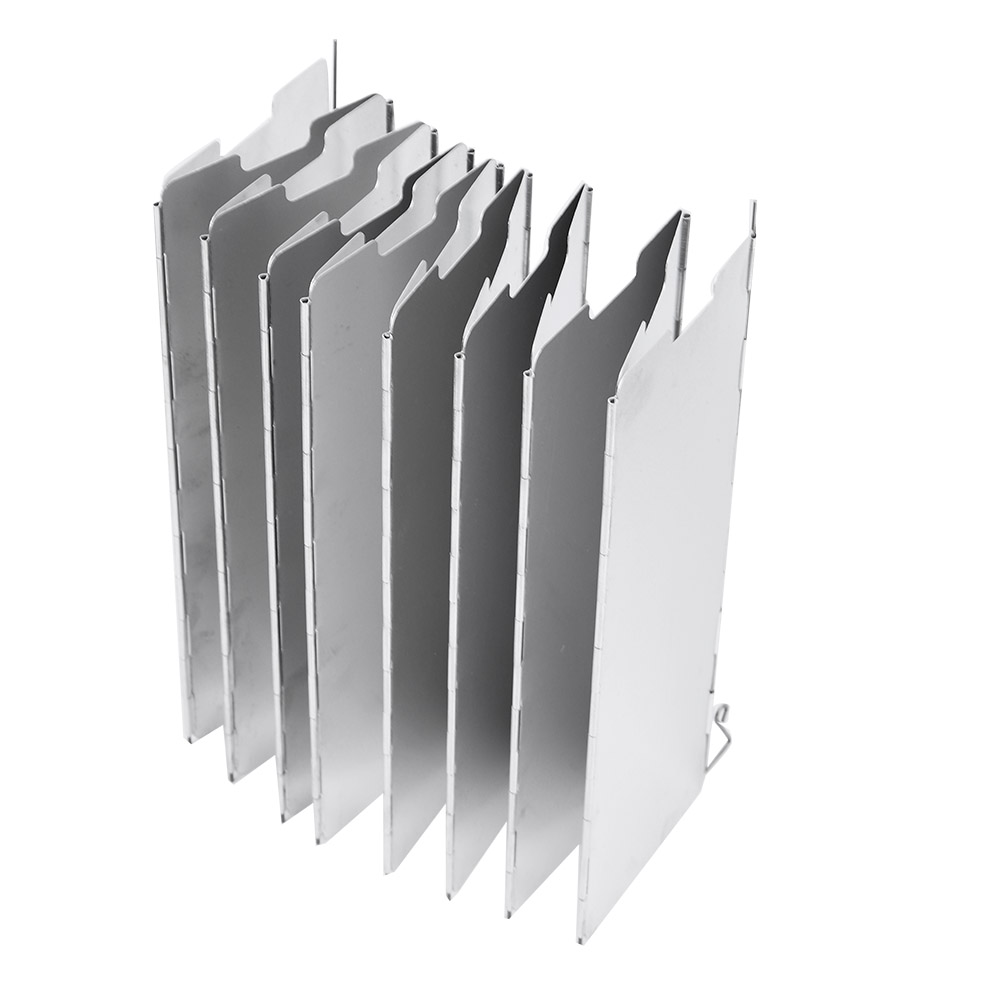 16-teiliger Tragbarer Kassettenheizer Aus Aluminiumlegierung Mit Windschutz Für Picknicks