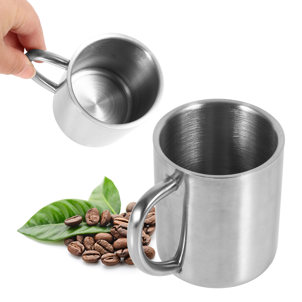 Tragbarer Schülerbecher Aus Doppelwandigem Edelstahl, Ideal Für Reisen, Camping, Kaffee, Tee Und Milch. Langlebig.