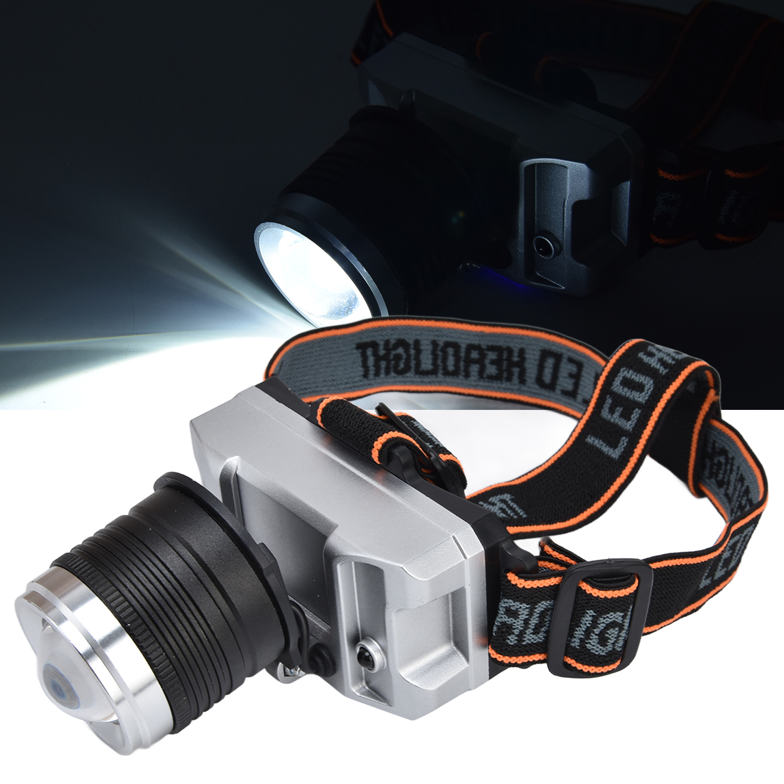 Hochleistungs-led-stirnlampe Mit Drehbarem Zoom, Intelligentem Handbewegungssensor, Drei Beleuchtungsmodi, Multifunktionale Stirnlampe Zum Angeln, Jagen Und Für Die Landwirtschaft.