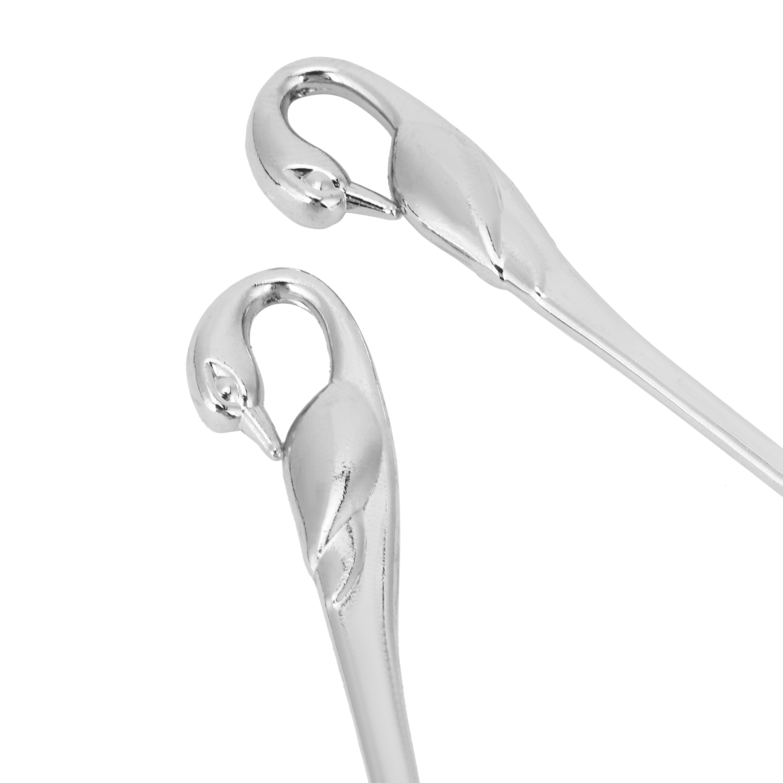 7-teiliges Geschirrset Aus Zinklegierung Mit Schwanenförmiger Seifenschale, 3 Löffeln Und 3 Gabeln, Wohnaccessoire