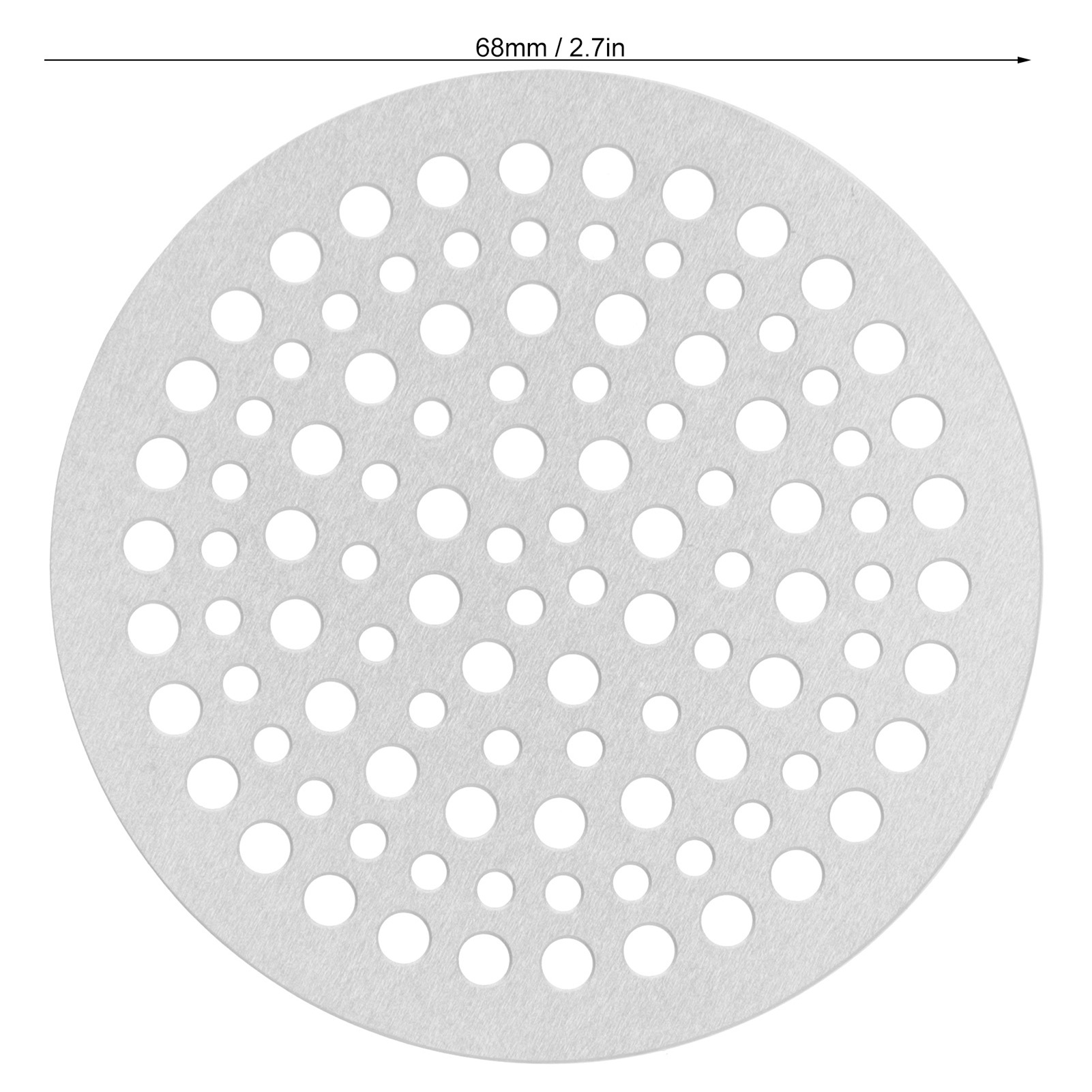 Bodenablauffilter Aus Edelstahl, Runder Duschsieb, Verstopfungsschutzsieb (68 Mm)