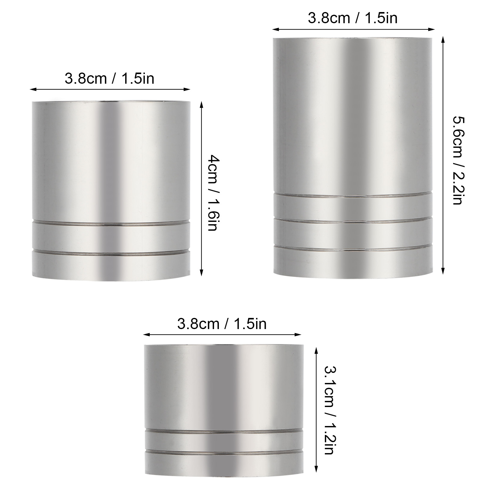 Set Mit Cocktailmessbechern (25 Ml, 35 Ml, 50 Ml) Für Barkeeper