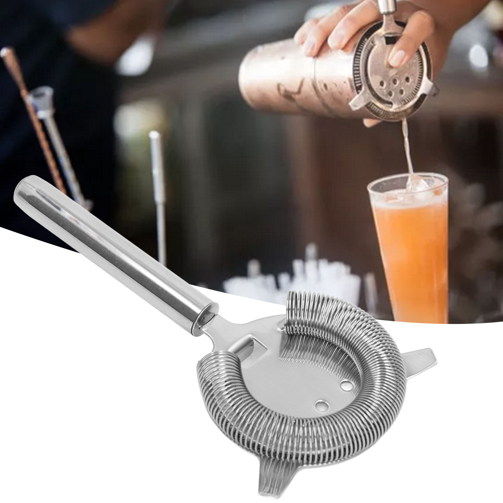 Eissieb Aus Edelstahl / Kaltgetränkesieb / Cocktailsieb / Löffel