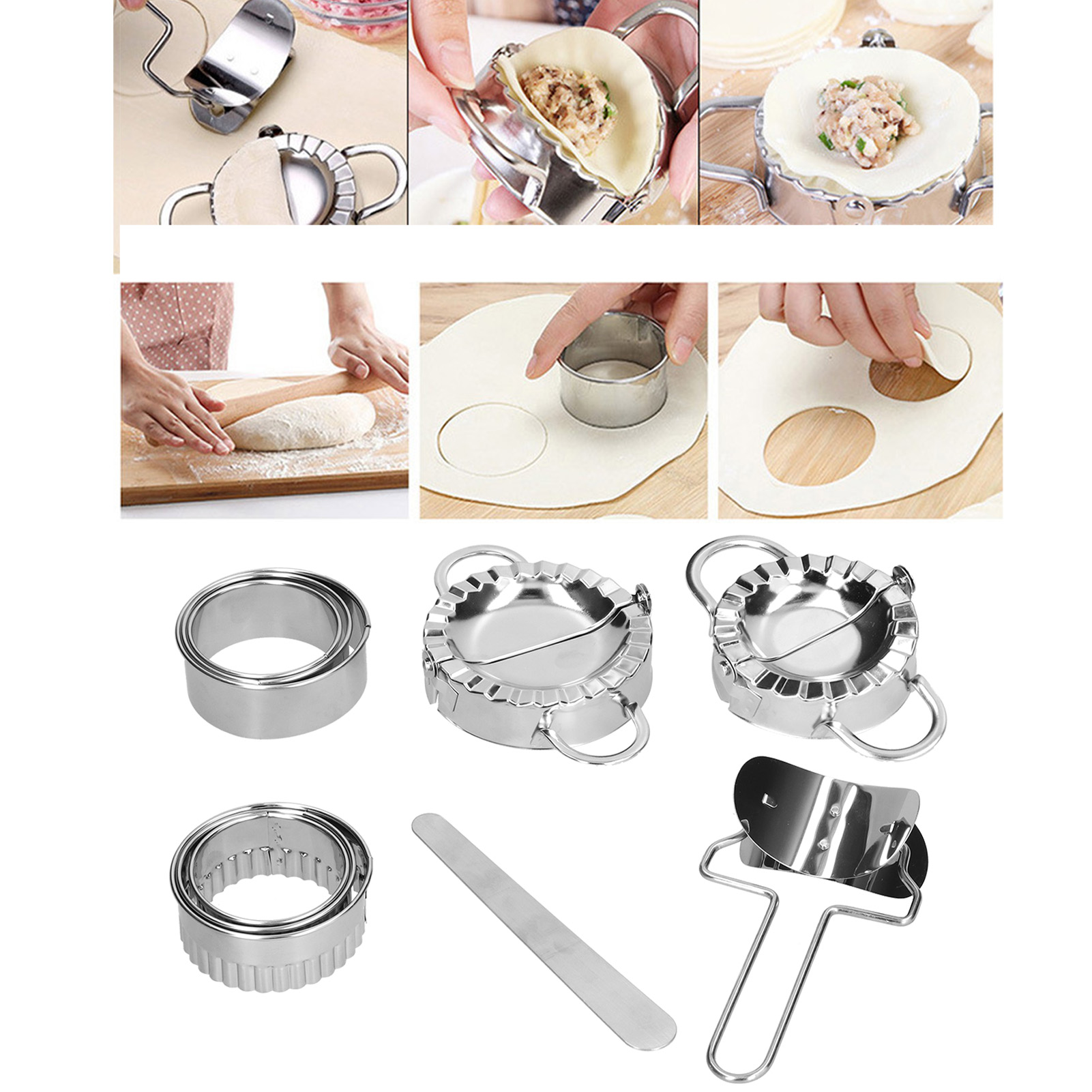 Set Mit 10 Ravioliformen Aus Edelstahl Inklusive Ausstechern – Küchenaccessoires Für Zuhause