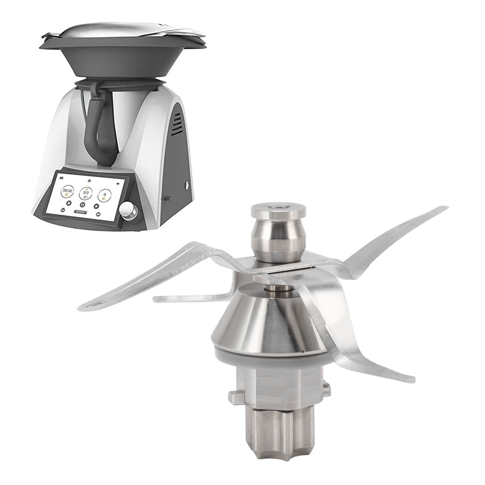 Ersatzteile Für Vorwerk Thermomix Tm31 Mixermesser, Tm31 Edelstahlmesser + Deckel Für Messbecher.