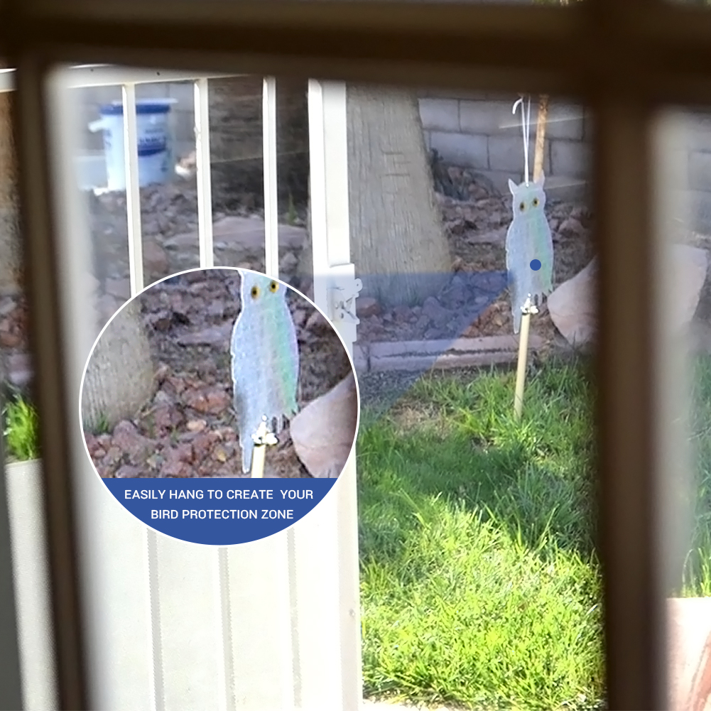 Set Mit 2 Vogelabwehrgeräten: Laserreflektierende Eule, Adler-vogelabwehrgerät