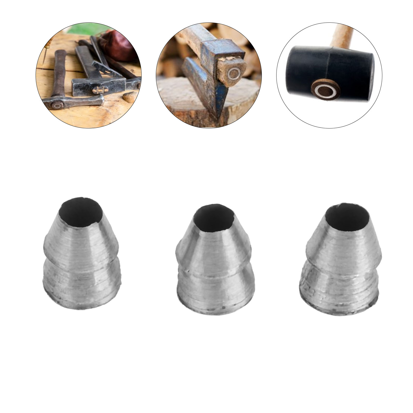 Set Mit 20 Runden Stahl-sicherheitskeilen Für Hammer, Axt, Klauenhammer Und Vorschlaghammer, 8 Mm / 0,31 Zoll Durchmesser