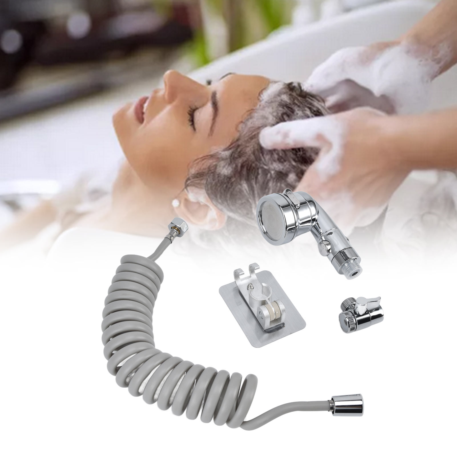 Handbrause-set Mit Waschtischschlauch, Waschtischbrause-zubehör Und Wasserhahnverlängerung.