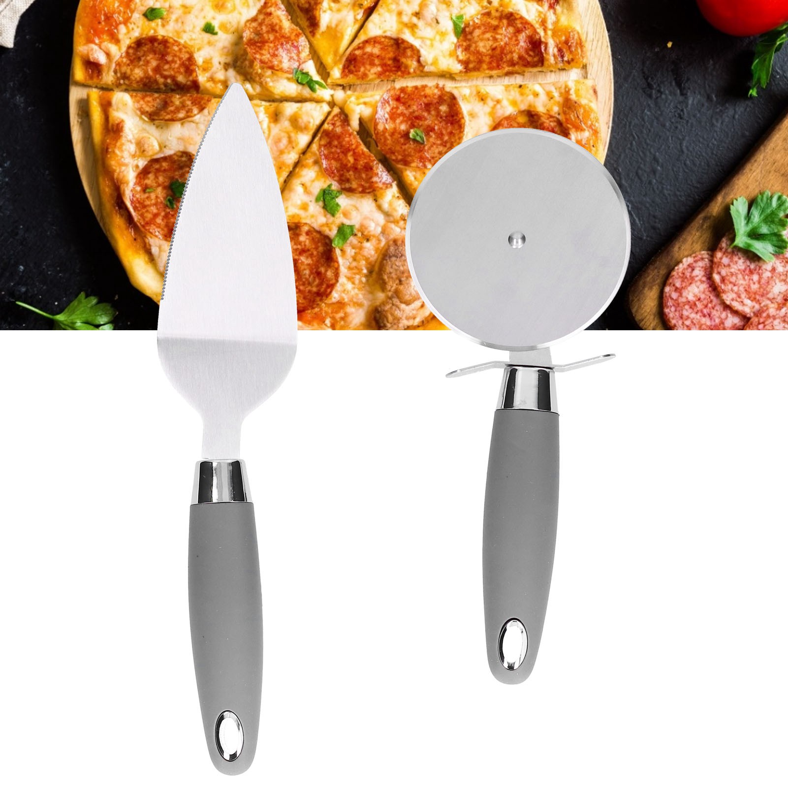 Pizza-werkzeugsets, Pizzaschneider Und -schieber, Pizzaschneider Aus Edelstahl, Küchenutensilien