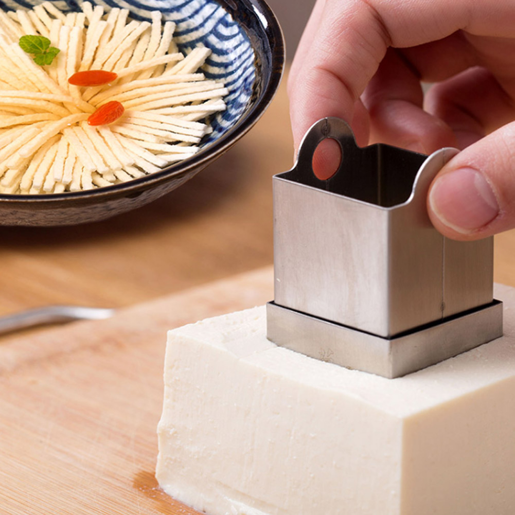 Praktische Tofu-schneideform Aus Edelstahl Für Die Küche, Diy-küchenhelfer, Tofuschneider, Chrysanthemen-tofu-form
