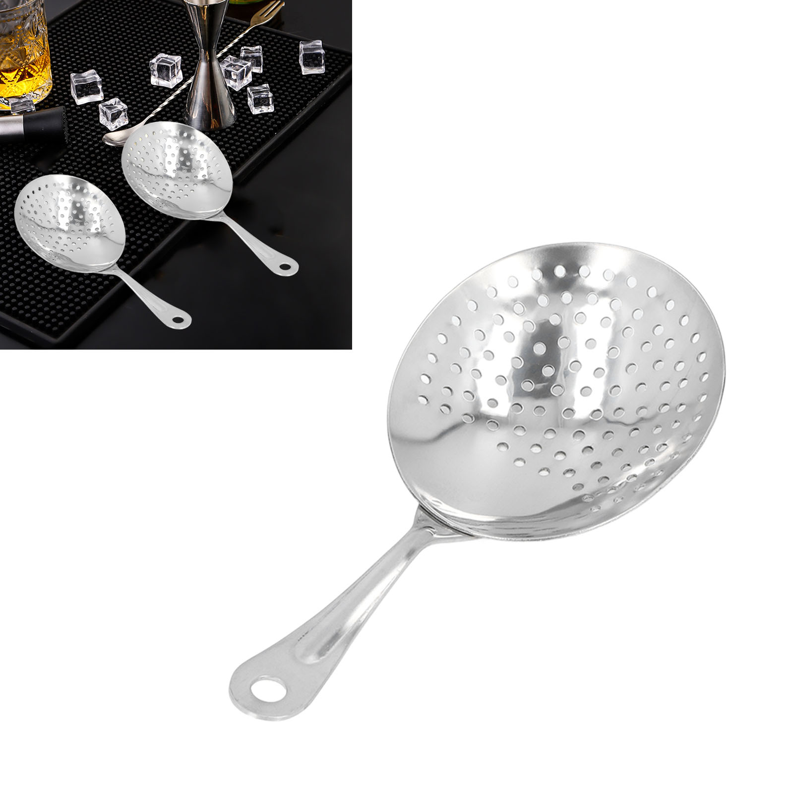 Eissieb Aus Edelstahl, Weinfilter, Eisabscheider, Silber