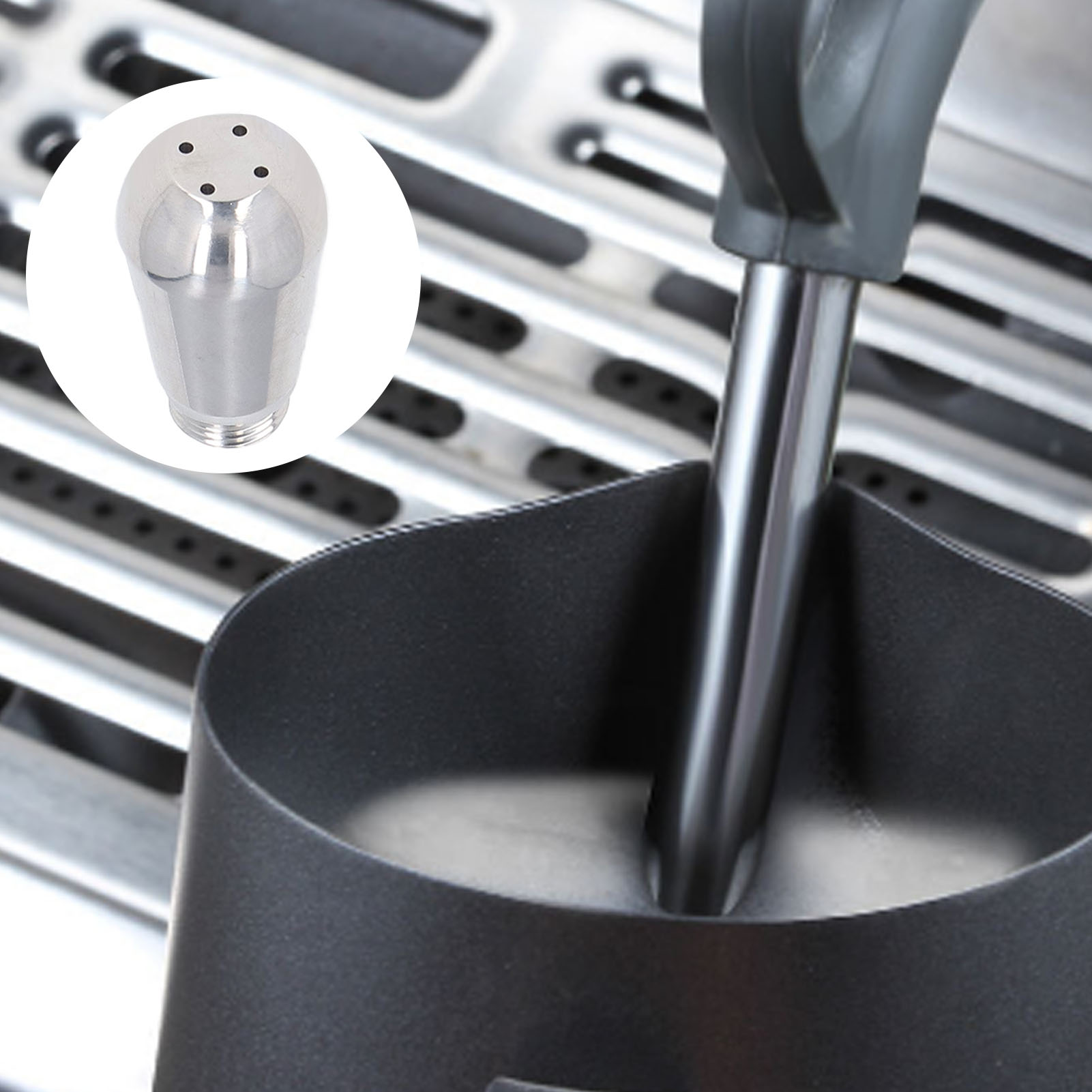 Vierloch-dampfdüse Aus Edelstahl, Geeignet Für Halbautomatische Espressomaschinen Wie Expobar Und Nuova.