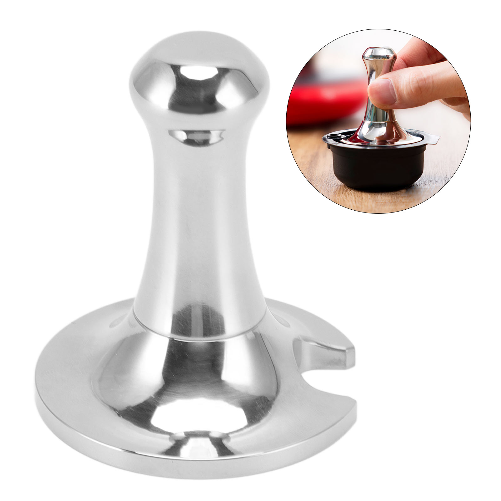 51-mm-tamper Für Espressomaschinen, Filterhalter, Edelstahl-stofftamper, Bosch-kapseltamper, Kaffeebar.