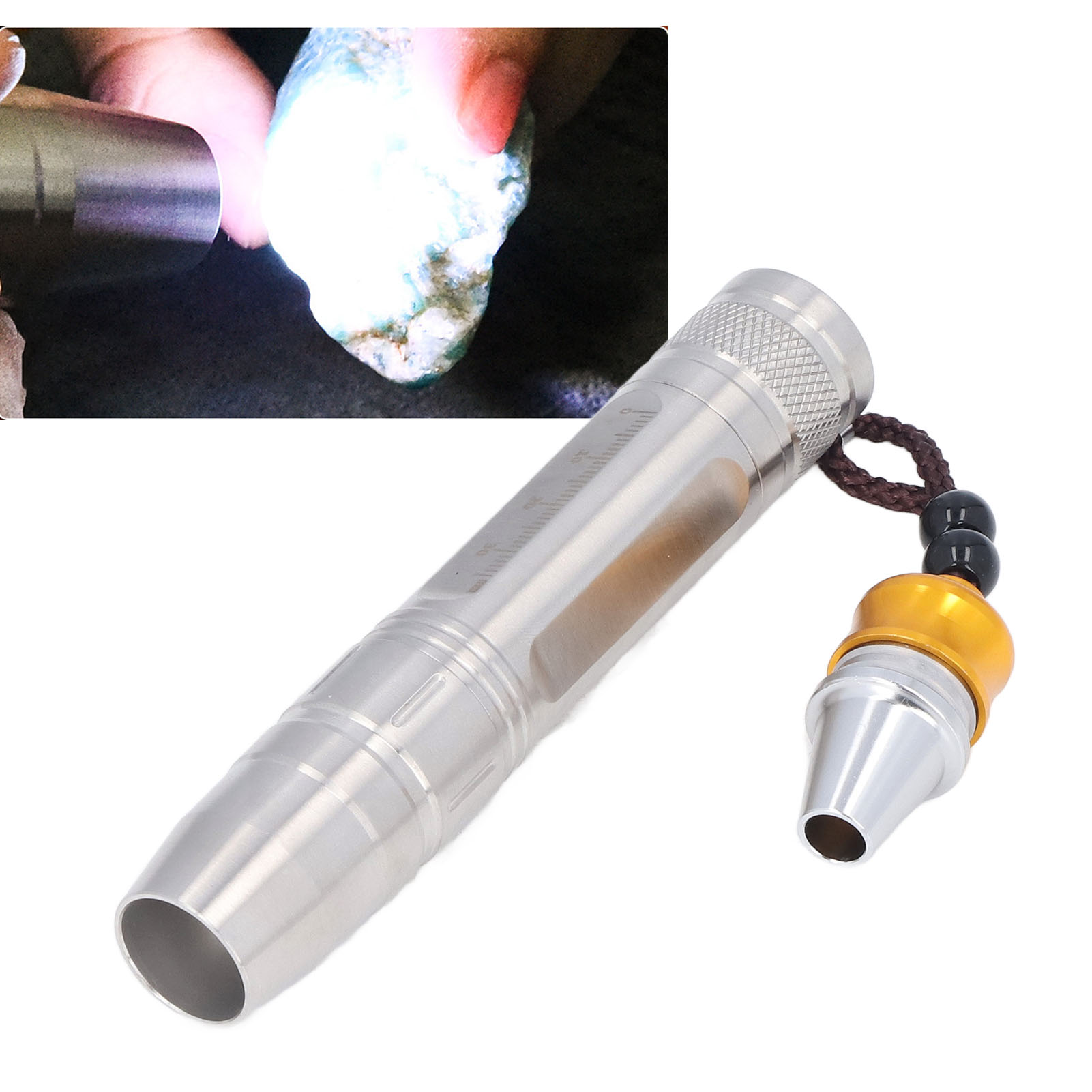 Jade-identifizierungstaschenlampe, Ultrahelle Hochleistungstaschenlampe, 3-led-taschenlampe, Jadelampe, Jade-identifizierungstaschenlampe