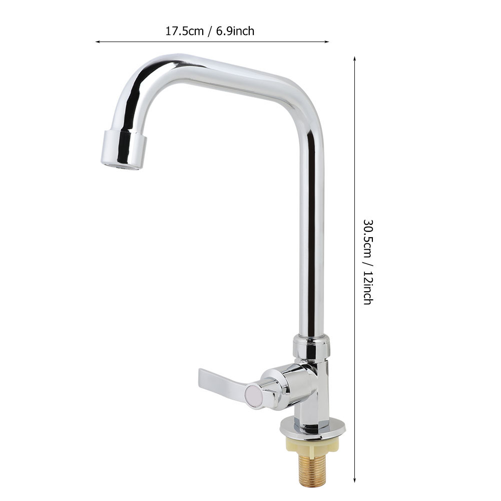 Küchenarmatur Aus Gebürstetem Aluminium, G1/2", Für Kaltwasser, Küchenspülenarmatur