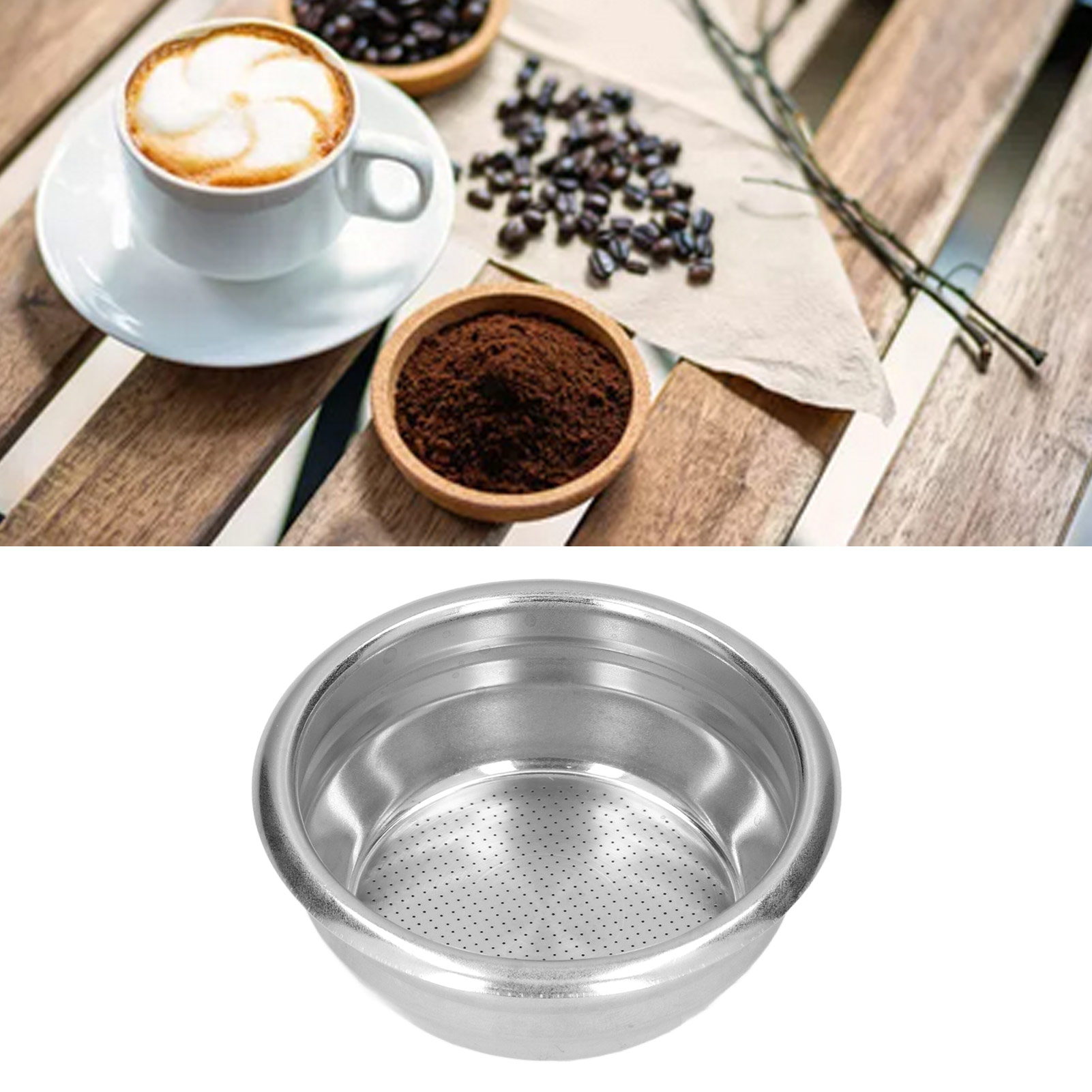 58-mm-doppelkaffeebehälter, Universeller Kaffeepulverbehälter Für Halbautomatische Kaffeemaschinen