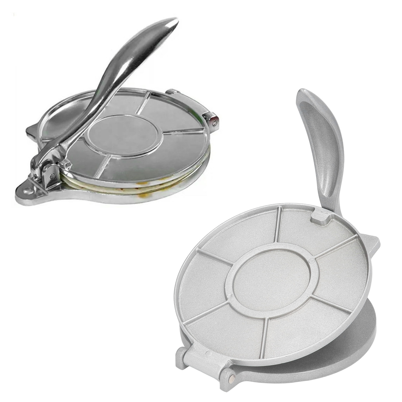 Diese Robuste Fladenbrotpresse Aus Aluminiumlegierung Ist Eine Manuelle Teigpresse Zur Herstellung Von Fladenbroten Und Ravioli.