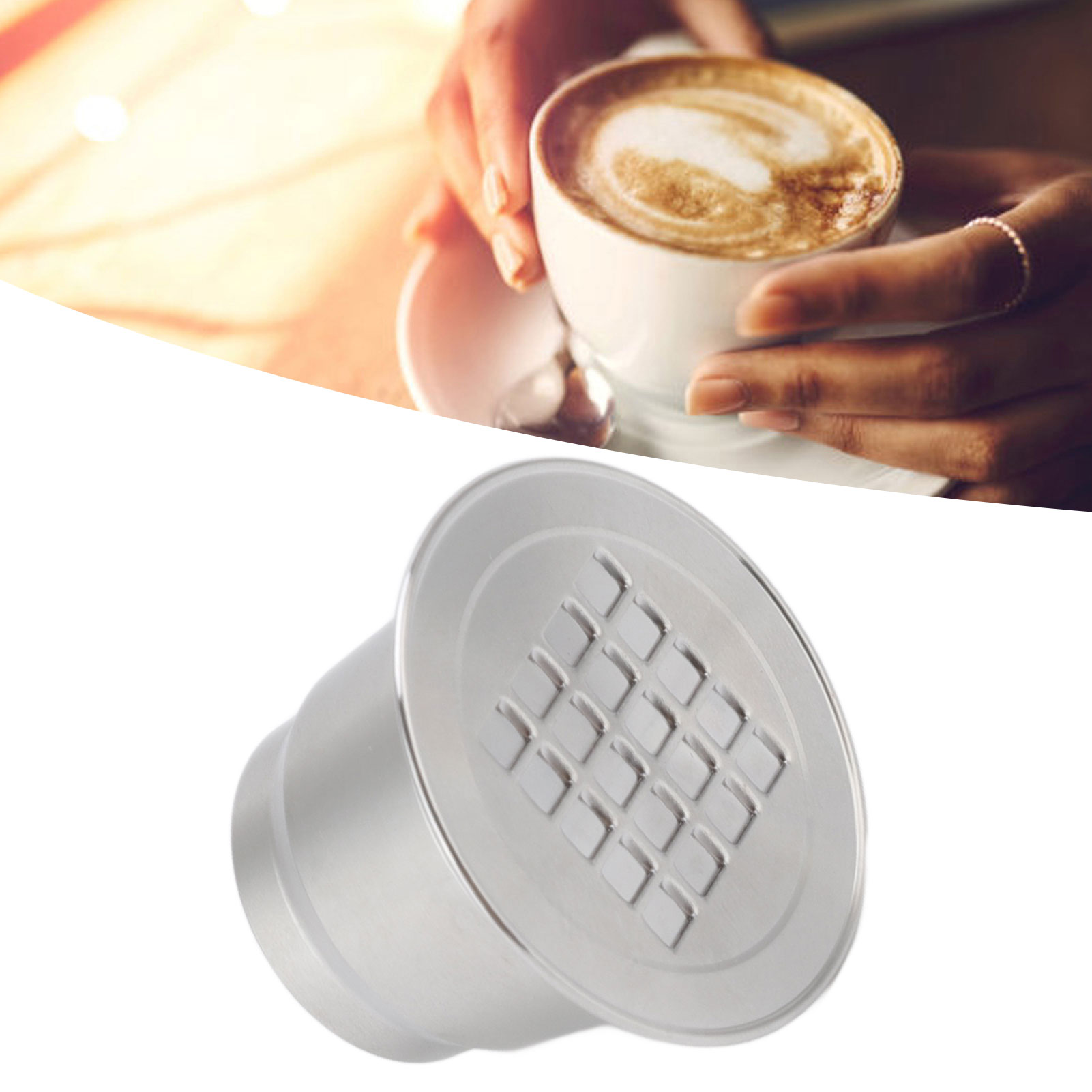 Geeignet Für Nespresso U Kaffeemaschinenkapseln, Wiederverwendbarer Edelstahl-kaffeefilter, Crema-kaffeekapseln.