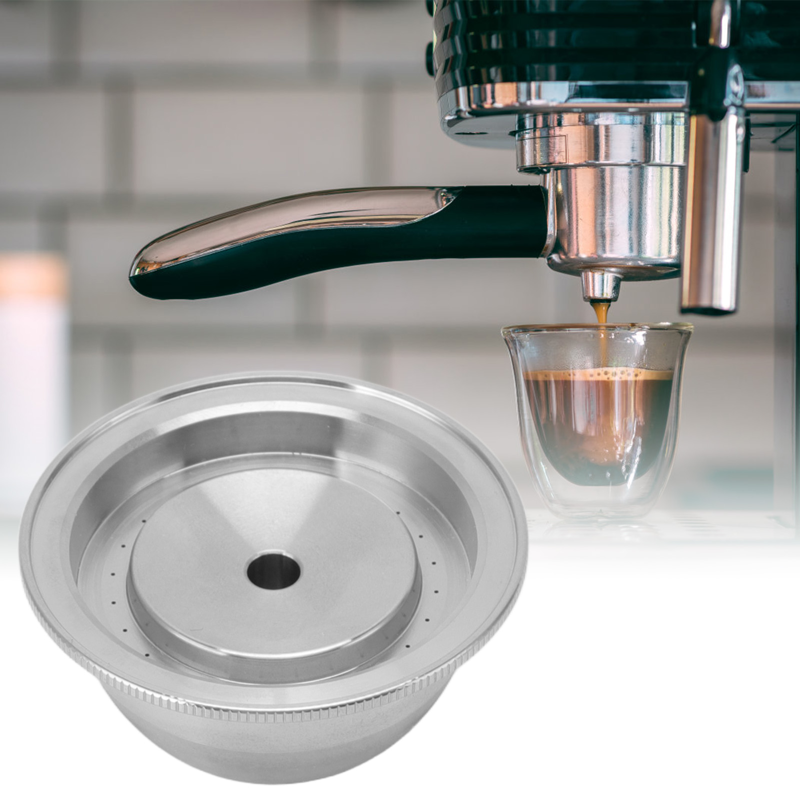 Kompatibel Mit Nespresso Vertuoplus Kaffeemaschinen (wiederverwendbare Kaffeekapseln, Kaffeekapseln Aus Edelstahl)