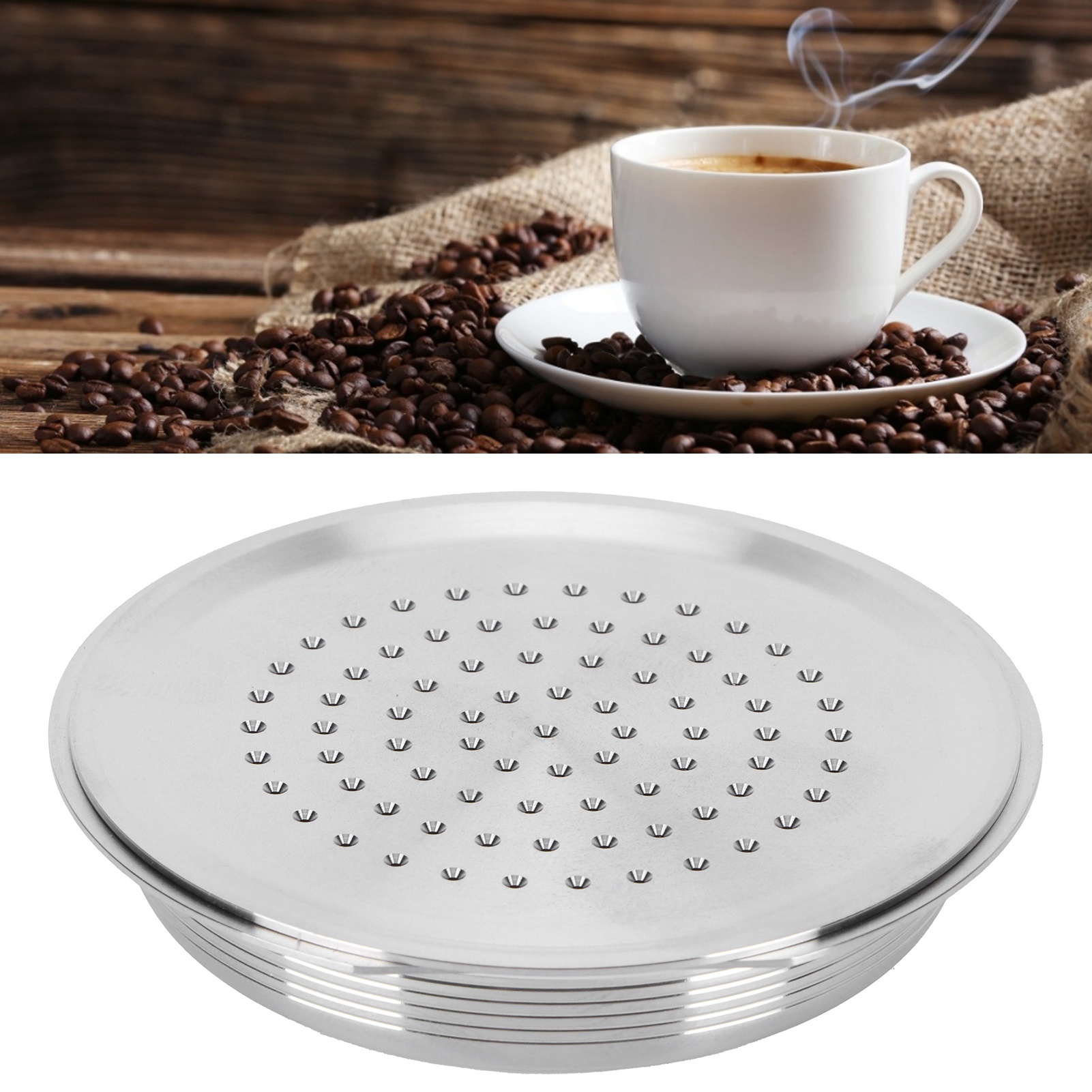 Wiederverwendbare Kaffeekapsel Mit Nachfüllbarem Kaffeefilter, Löffel Und Reinigungsbürste, Kompatibel Mit Senseo Hd7801