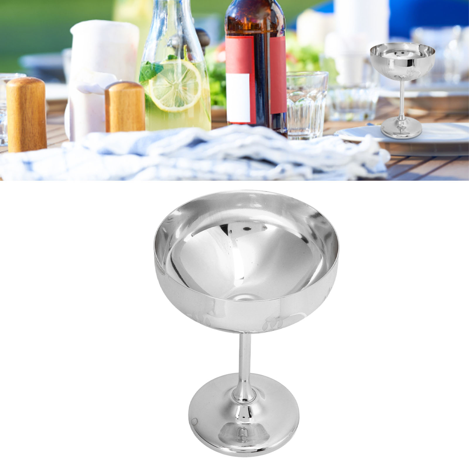 Champagnerglas Aus Metall, Becher Aus Edelstahl 304, Graviert, Für Bar Oder Party, Dekoratives Rotweinglas, Weizenähren- Und Spiegelmuster