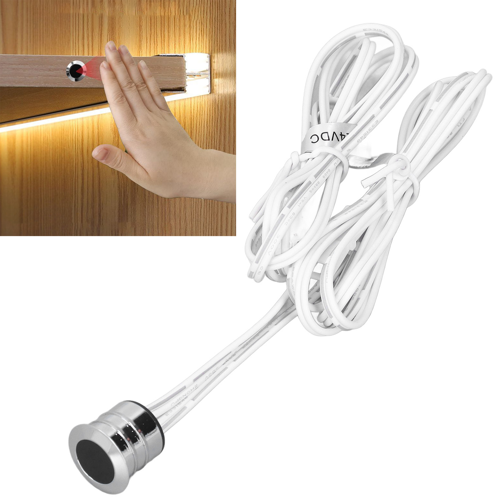 Led-bewegungsmelderschalter Für Schrank-/kleiderschrankbeleuchtung, Aus Aluminiumlegierung, Infrarot-bewegungsmelder