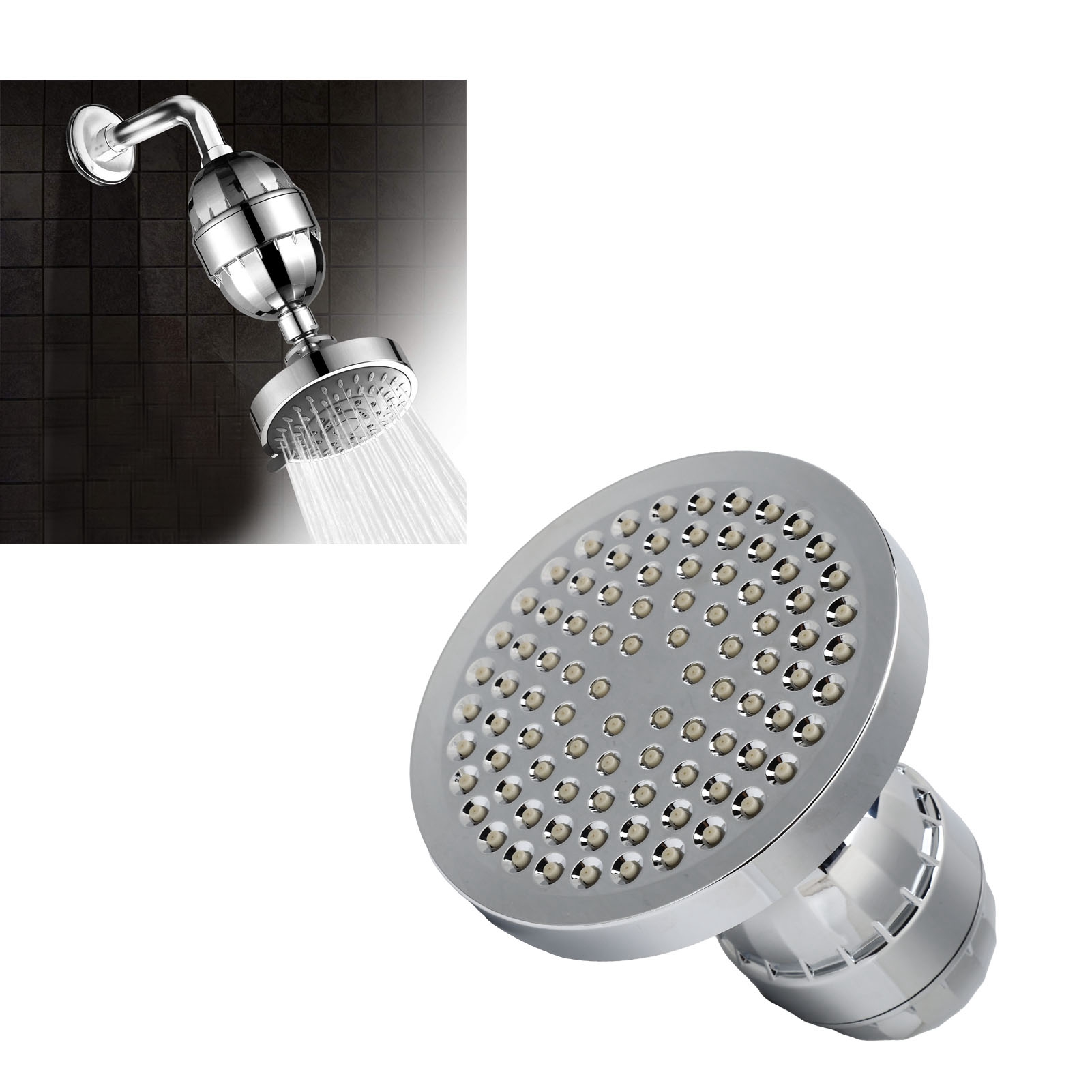 Wandbrausekopf Mit 15-stufigem Filter, Badezimmeraccessoires