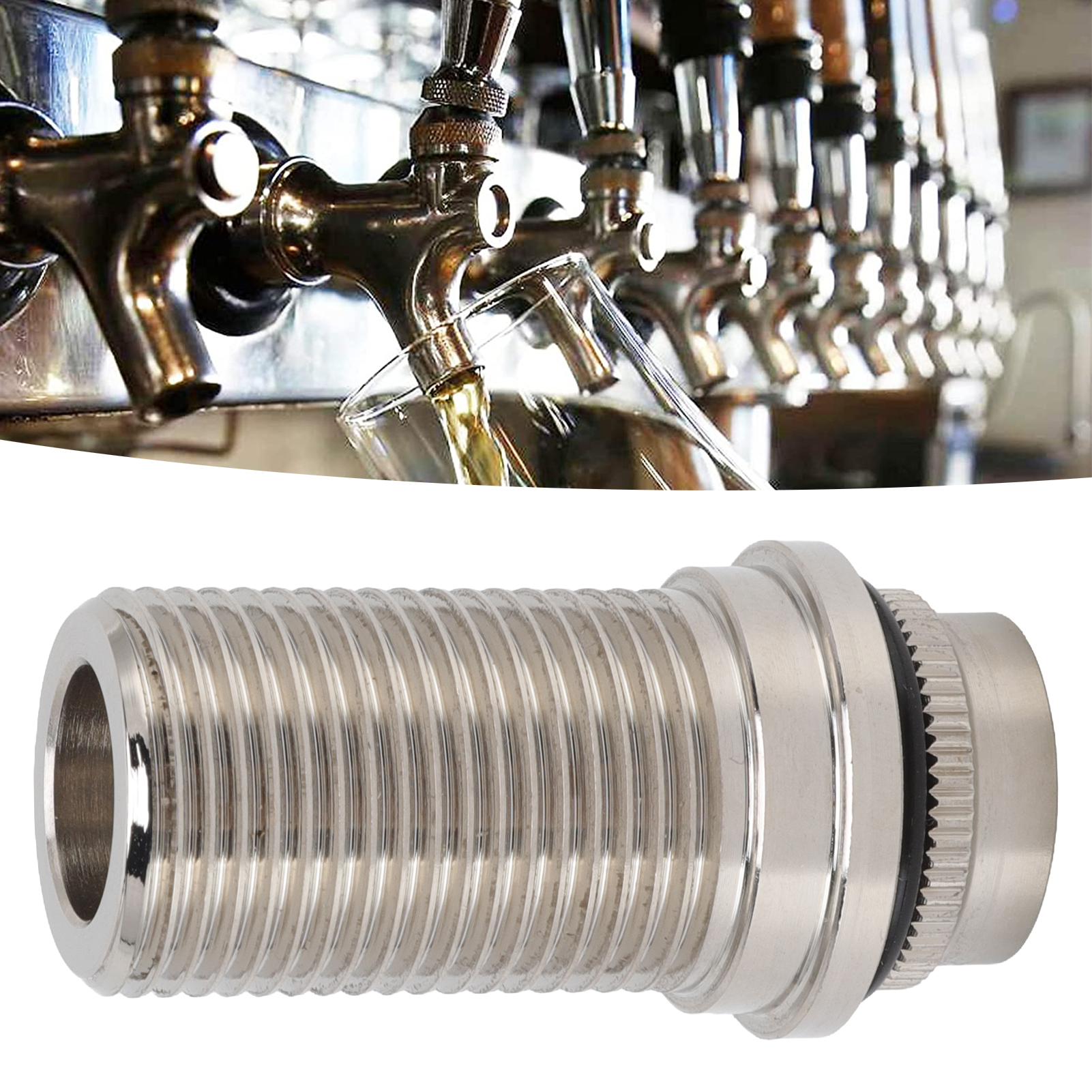 55 Mm Bierzapfhahn-verlängerungsstange, G5/8 Durchmesser, Für Verstellbare Fassbierzapfhähne Beim Heimbrauen.