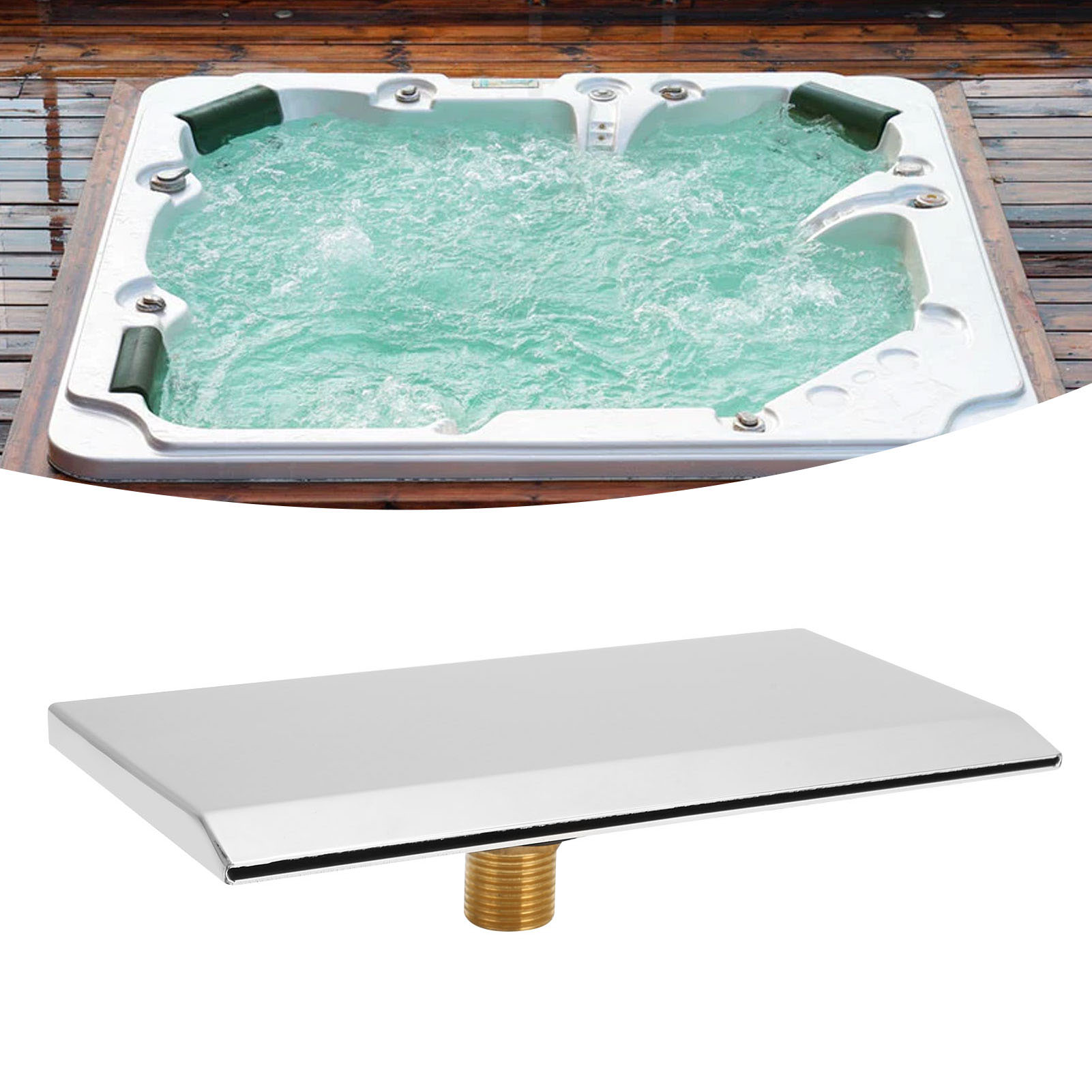 Wandmontierte Massageduschdüse Für Spa/pool Mit G1/2-außengewinde Und Zubehör Für Poolbad