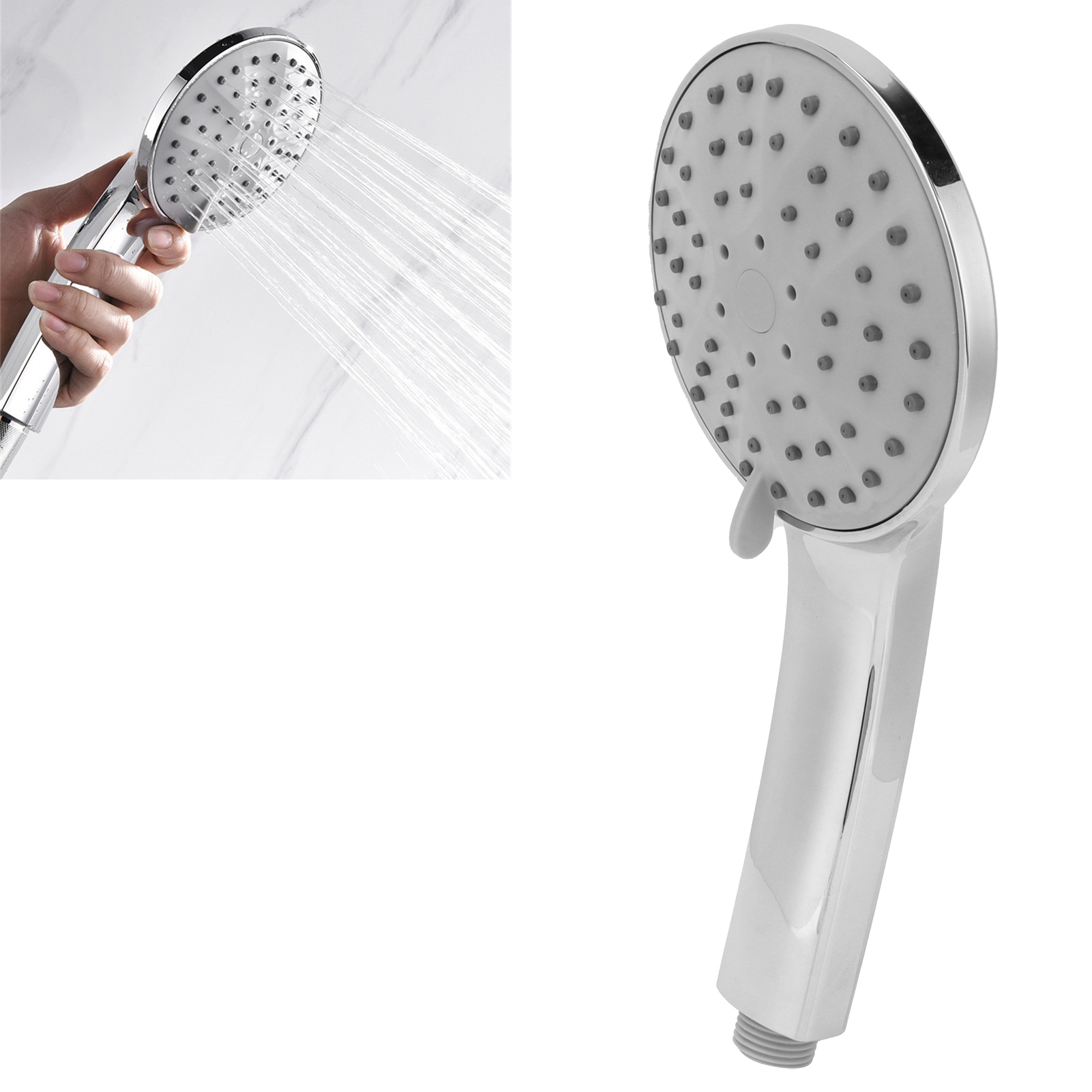 Multifunktionaler G1/2-duschkopf, Handbrause Mit Druckfunktion, Badezimmerzubehör