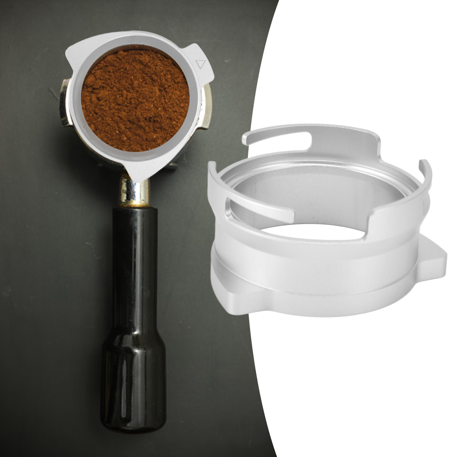 54-mm-dosiertrichter – Drehbarer Dosierer Für Gemahlenen Kaffee Aus Aluminiumlegierung