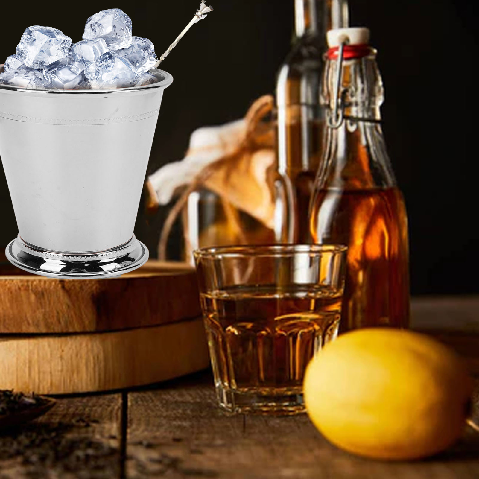 Mint Julep Cocktailglas Aus Edelstahl (klassisch Silber)