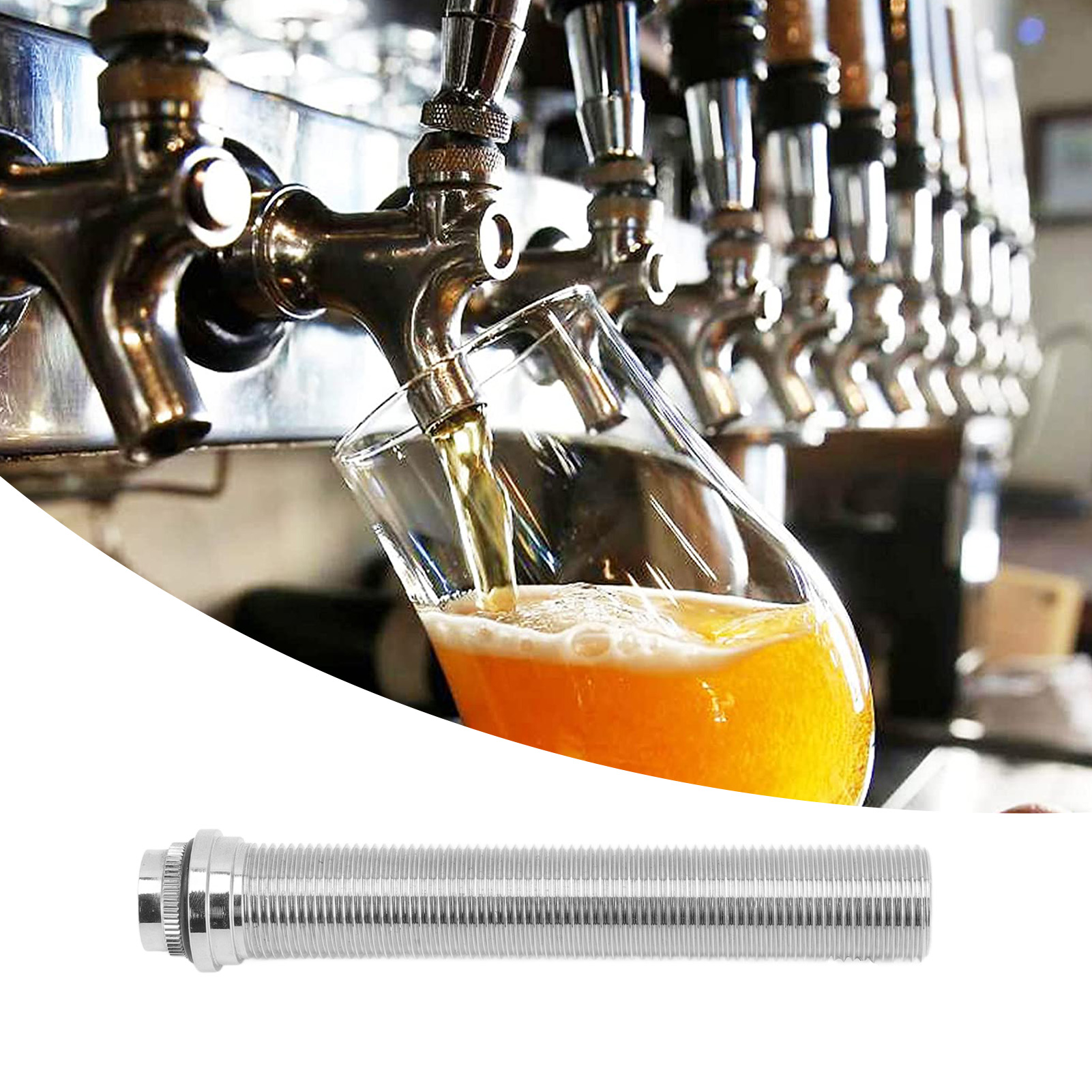 150 Mm G5/8 Bierzapfhahnverlängerung Für Verstellbare Bierzapfhähne Zum Heimbrauen
