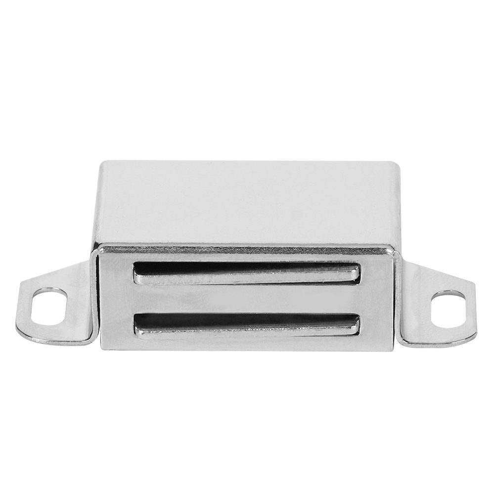 Packung Mit 10 Robusten Magnetischen Türriegeln Aus Edelstahl Für Möbel, Schränke Und Regale.