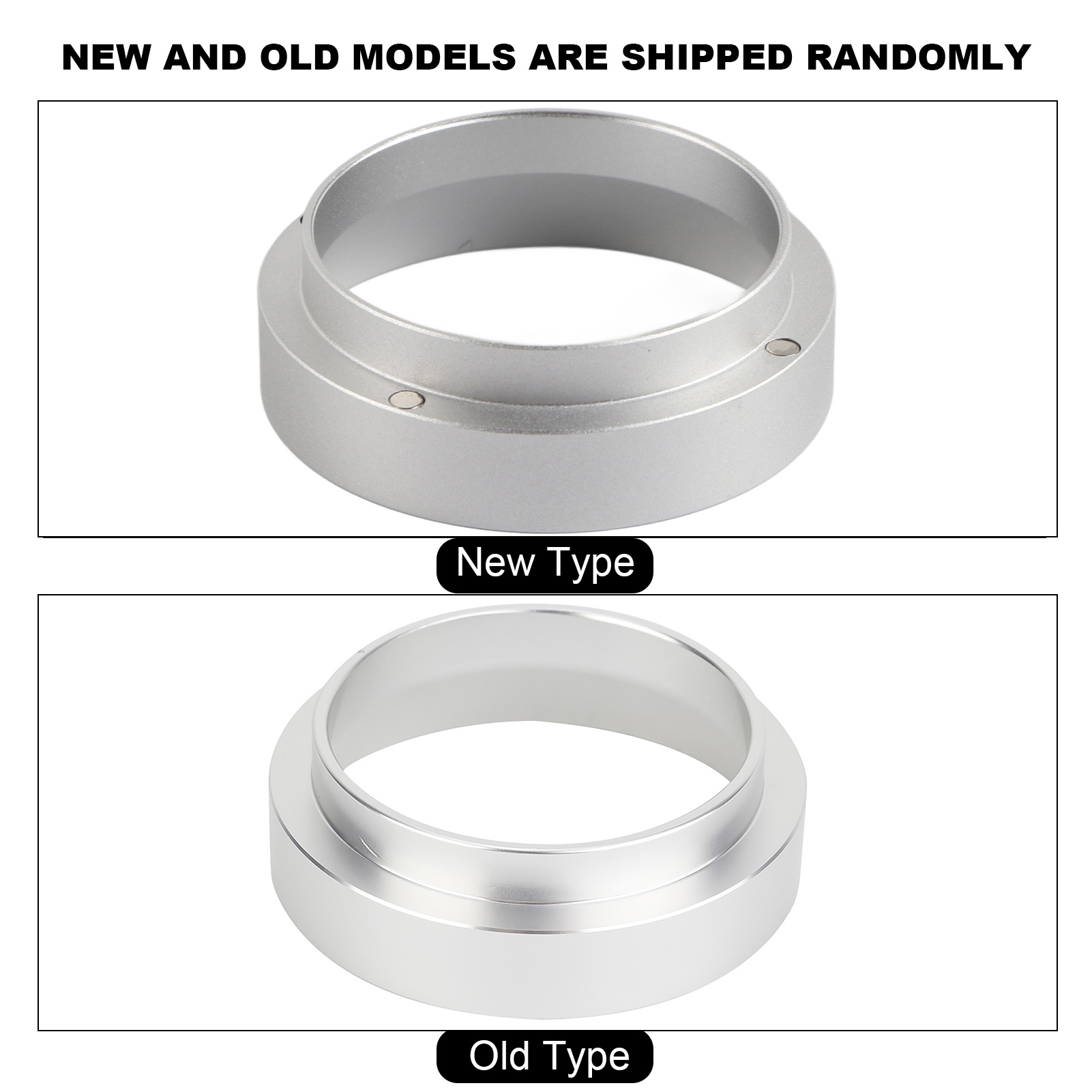 Universeller 58-mm-messring Aus Aluminium Für Kaffee, Ersatztrichter, Zubehör Für Kaffeemaschinen (silber)