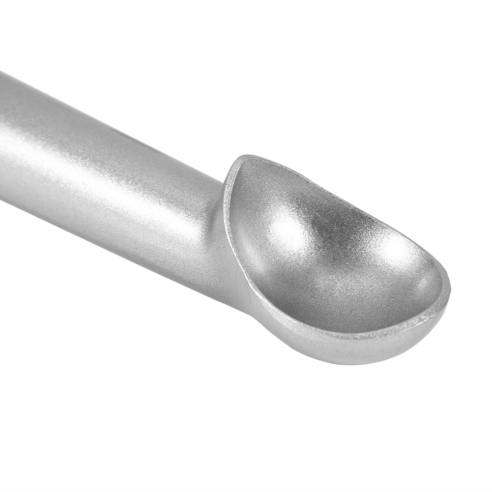 Tragbarer, Antihaftbeschichteter Und Frostsicherer Eisportionierer Aus Metall, Küchenutensil (mattes Silber)
