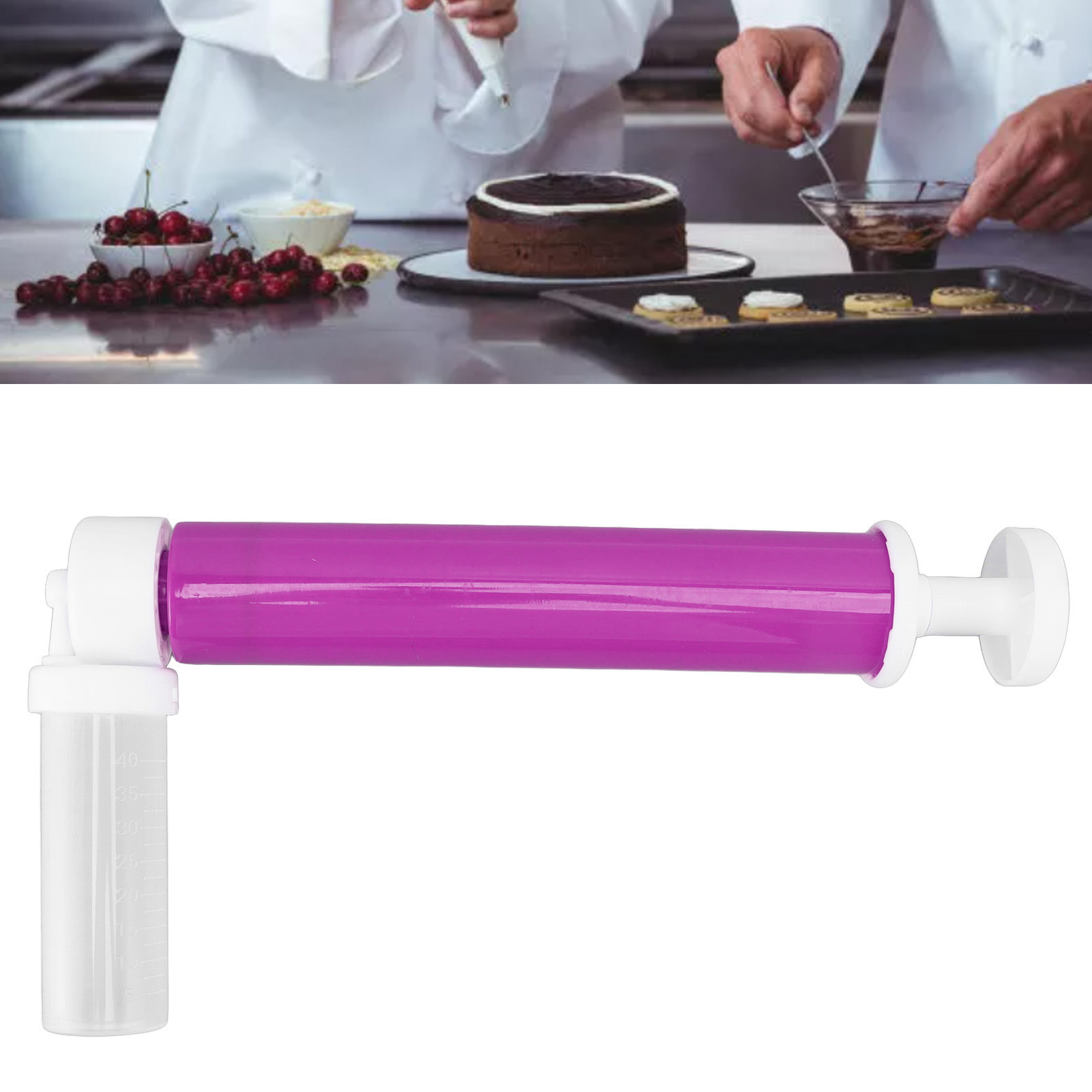 Kuchenfarbe, Kuchenfarbpistole, Pulverspray, Backdekorationswerkzeuge, Kuchenfarbspray (lila)
