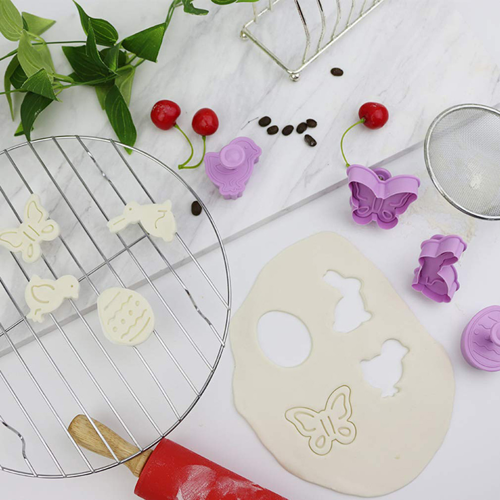 4 Diy-oster-ausstechformen In Form Von Niedlichen Tieren, Keks- Und Fondantformen