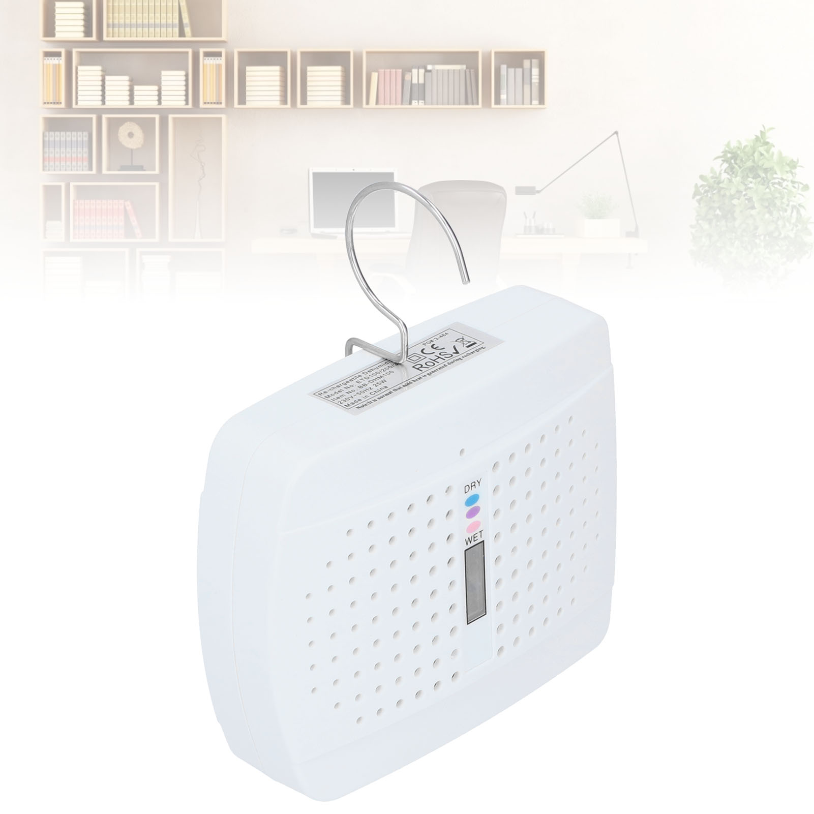 Mini-luftentfeuchter, Wiederverwendbar Und Geräuschlos, Für Bücherregale Oder Schränke, Feuchtigkeitsabsorber, Weiß, Eu 100–240 V