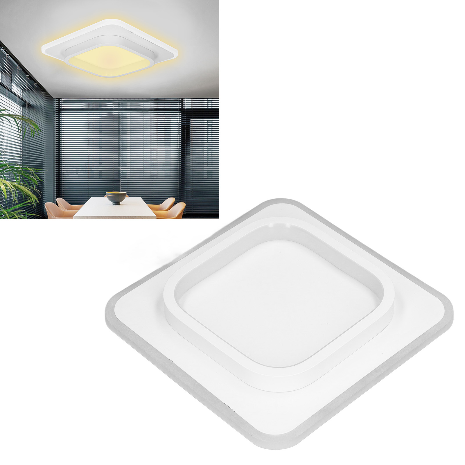 Quadratische 20-w-led-deckenleuchte, Wandleuchte, Flurleuchte 85–265 V Für Schlafzimmer, Wohnzimmer, Warmweißes Licht