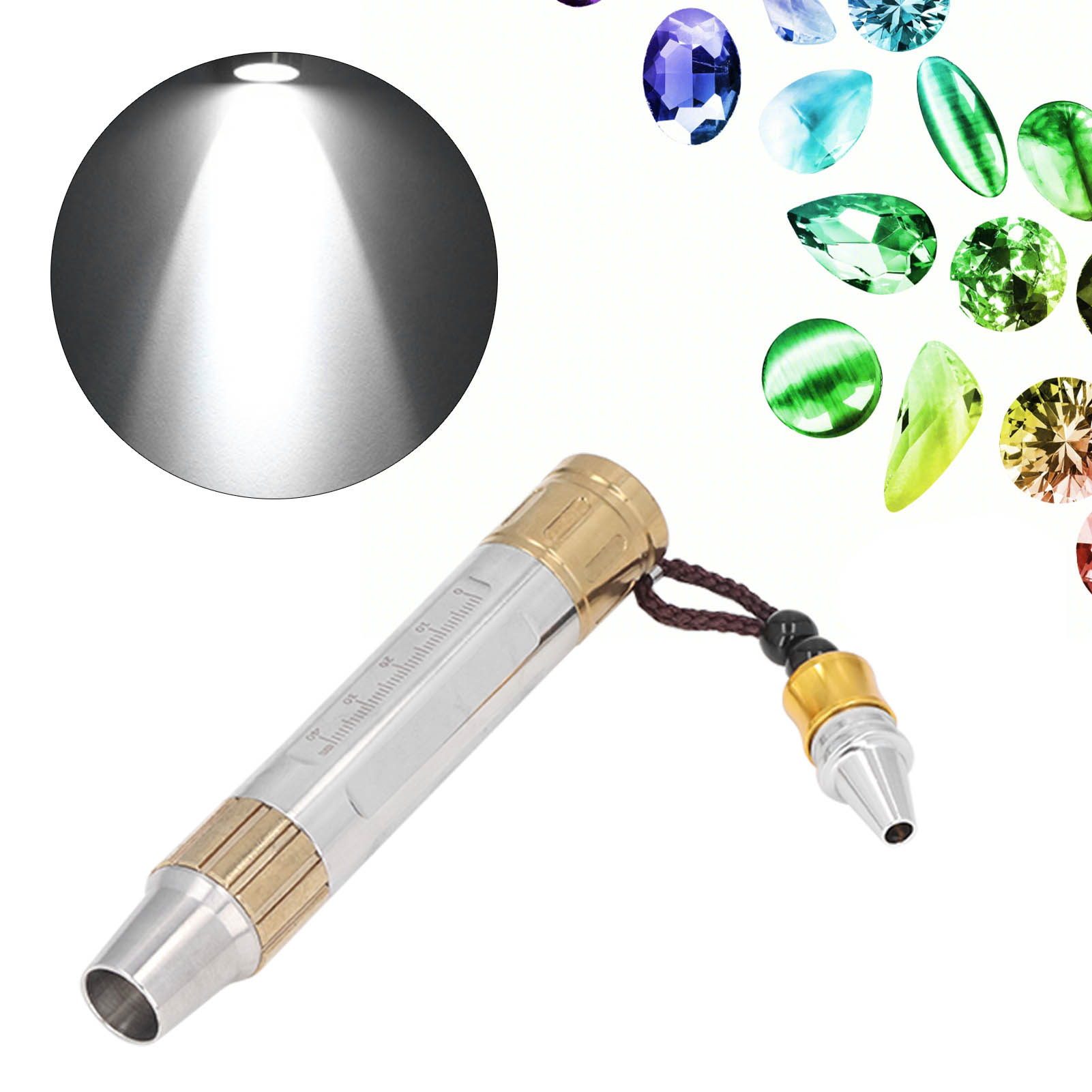 Edelsteinbestimmungslampe, Hochleistungs-taschenlampe Für Jade Und Edelsteine, Hochleistungs-weißlicht Zur Identifizierung Von Schmuck Und Diamanten