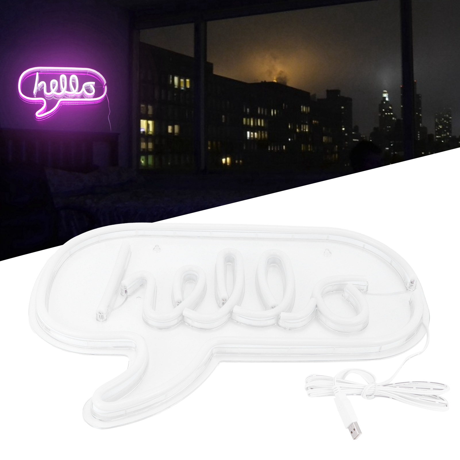 Innovatives Usb-led-neonlichtschild, Wanddekoration Für Schlafzimmer, Partys Und Feste